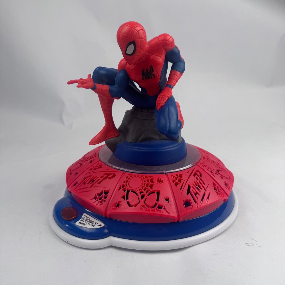 Marvel Spider-Man Nightlight Talking Projects Lamp Tested Works
